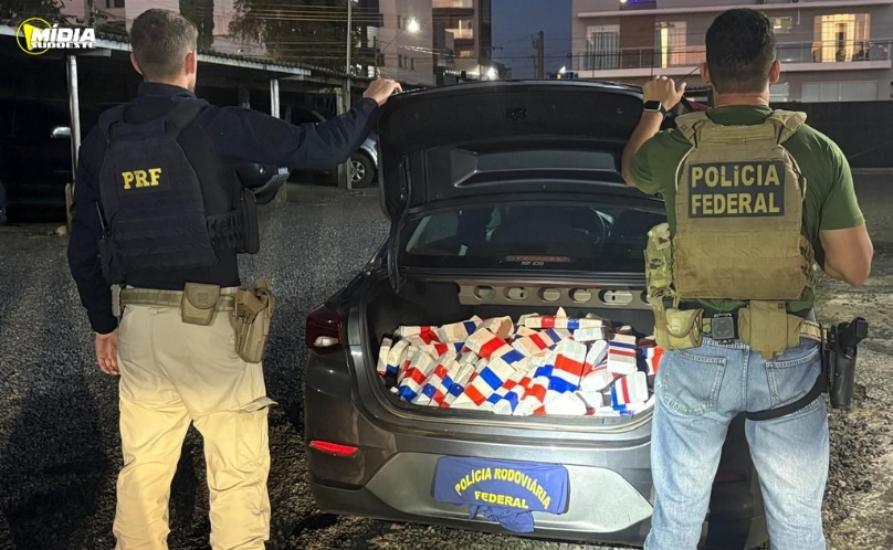 PRF e PF apreendem 150 quilos de maconha