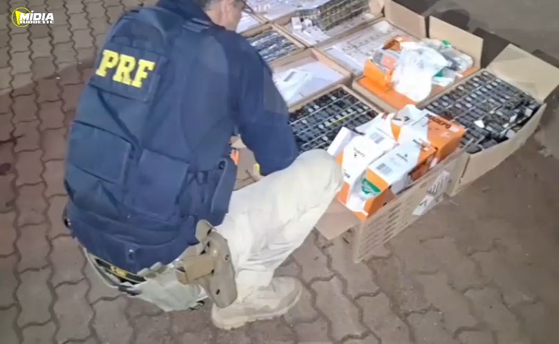 PRF apreende medicamentos e anabolizantes ocultos em carga de inseticida