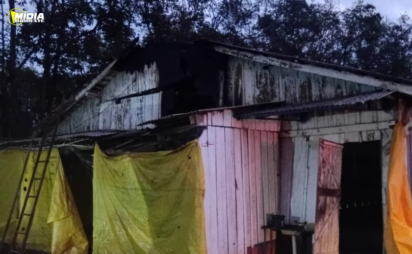 Princípio de incêndio atinge aviário no interior