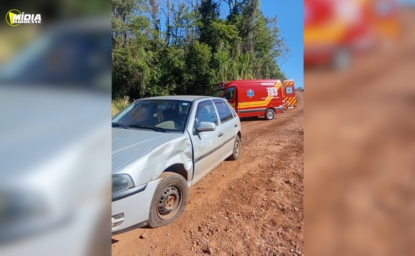 Acidente entre moto e carro deixa homem ferido em Iporã do Oeste