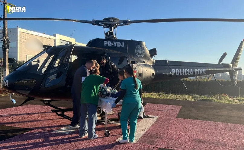 Operação aérea salva paciente com AVC hemorrágico