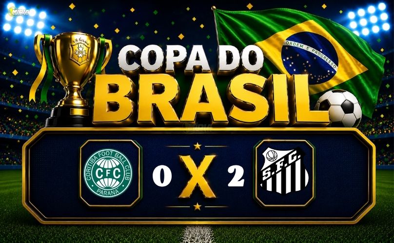Santos vence o Coritiba e garante vaga nas oitavas da Copa do Brasil