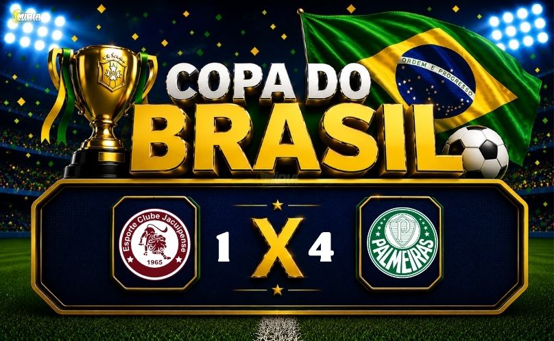 Palmeiras goleia o Jacuipense e avança na Copa do Brasil
