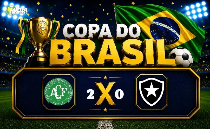 Chapecoense vence o Botafogo e avança às oitavas da Copa do Brasil