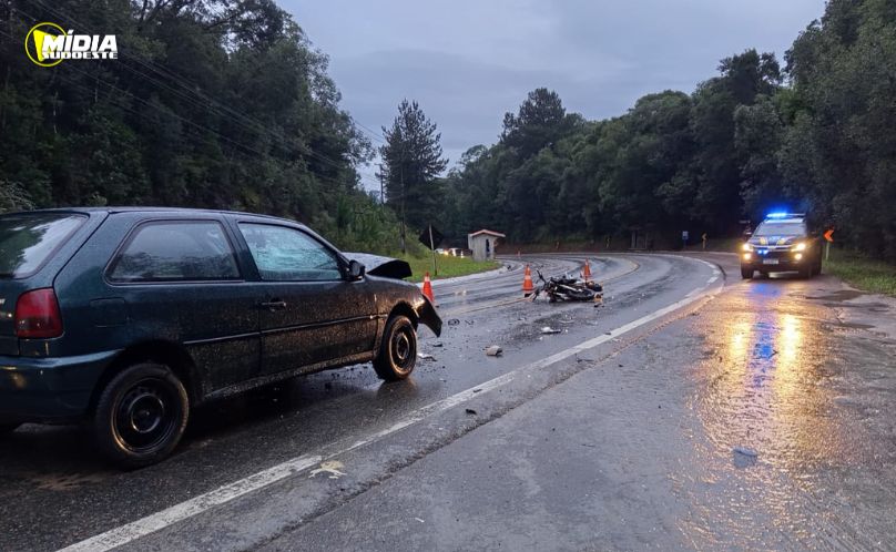 Motociclista morre em acidente na BR-476