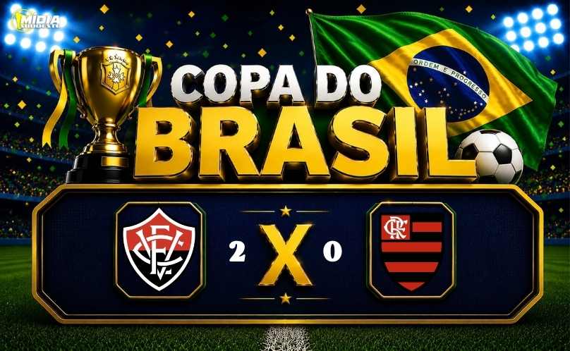 Vitória elimina Flamengo e avança às oitavas da Copa do Brasil