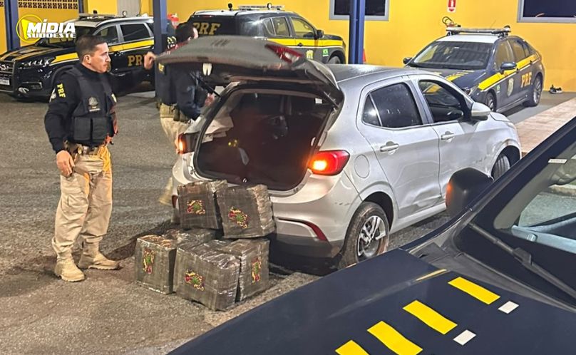 Foragido da Justiça é preso com 119 kg de maconha