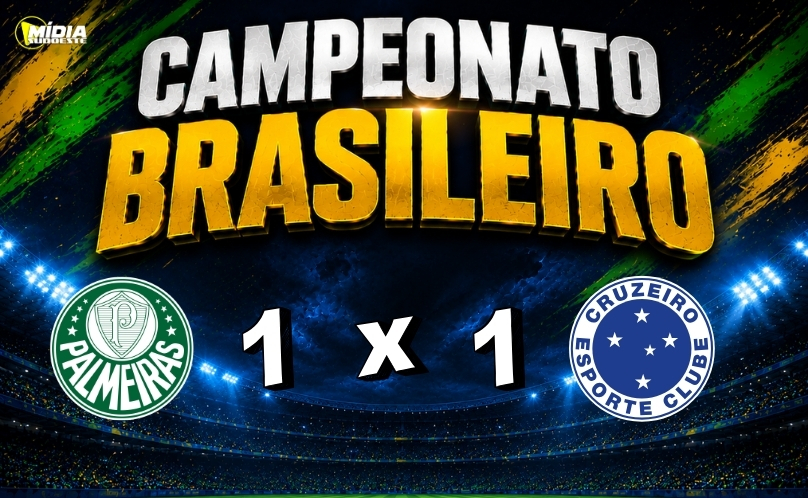 Palmeiras e Cruzeiro empatam em jogo movimentado em Barueri