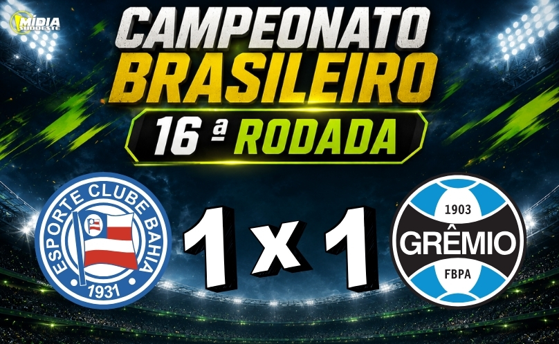 Bahia empata com o Grêmio em tarde de protestos