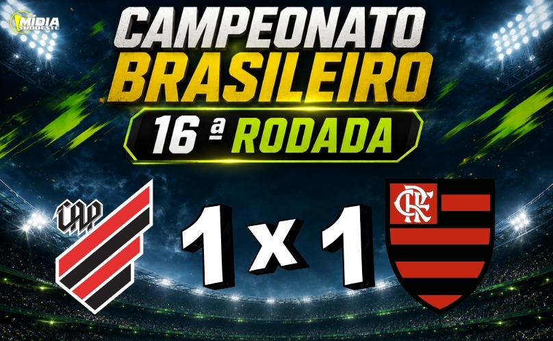 Sob olhar de Ancelotti, Flamengo reage no fim e empata com o Athletico