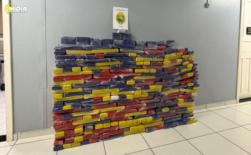 PMPR apreende mais de 380 quilos de maconha após abordagem