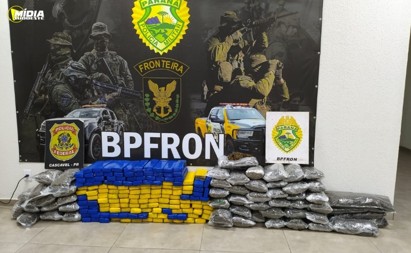 Mais de 170 quilos de maconha são apreendidos durante ação na BR-277