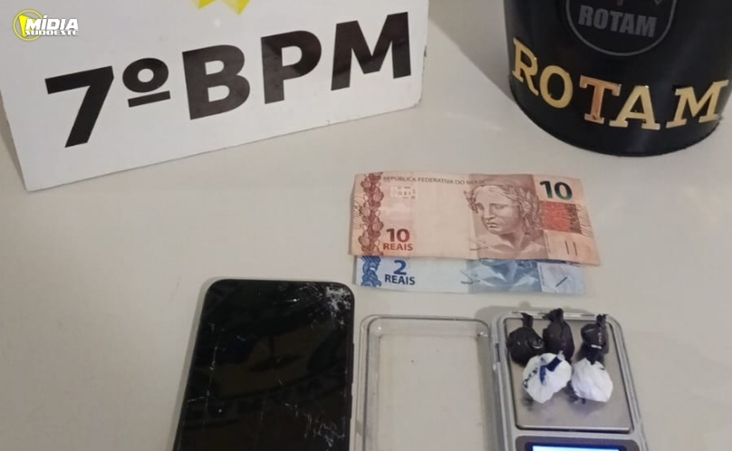 Homem de 19 anos é detido por tráfico de drogas