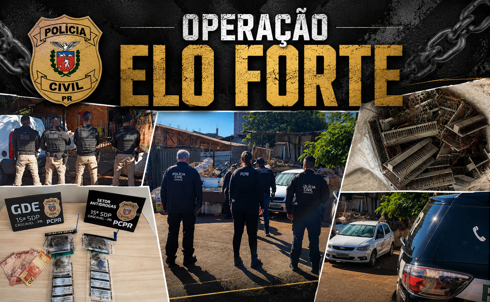 Fiscalização em recicladoras resulta em dois flagrantes e apreensões