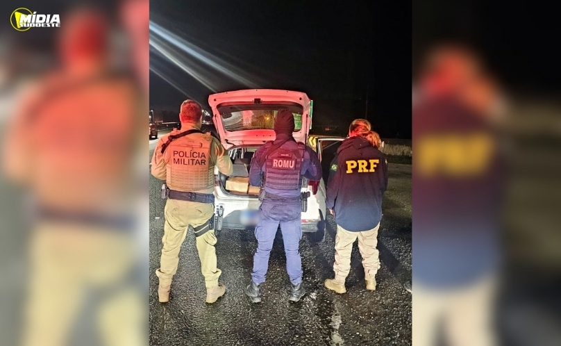 Dois homens são presos com 140 quilos de cocaína em abordagem da PRF