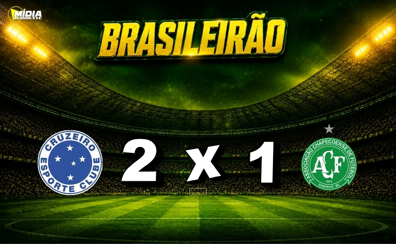 Cruzeiro vence a Chapecoense pelo Brasileirão e se aproxima do G-6