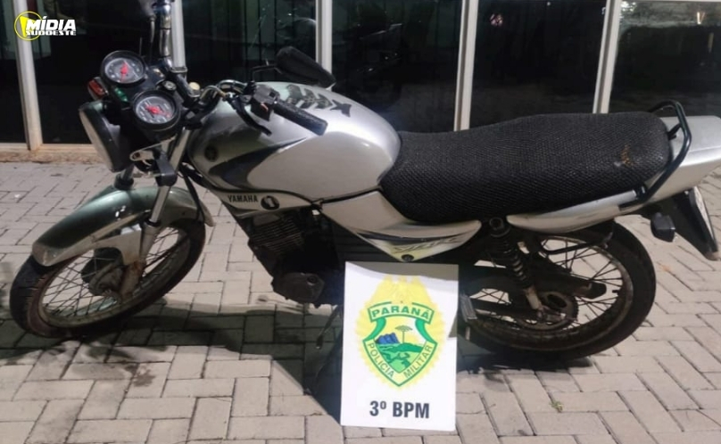Ação rápida da PM resulta na recuperação de moto furtada em Pato Branco