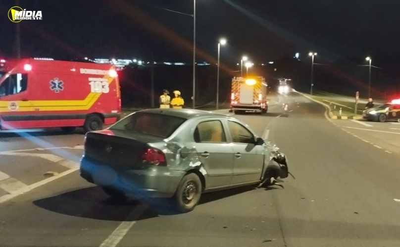 Colisão entre dois veículos é registrada na BR-282 em Xanxerê