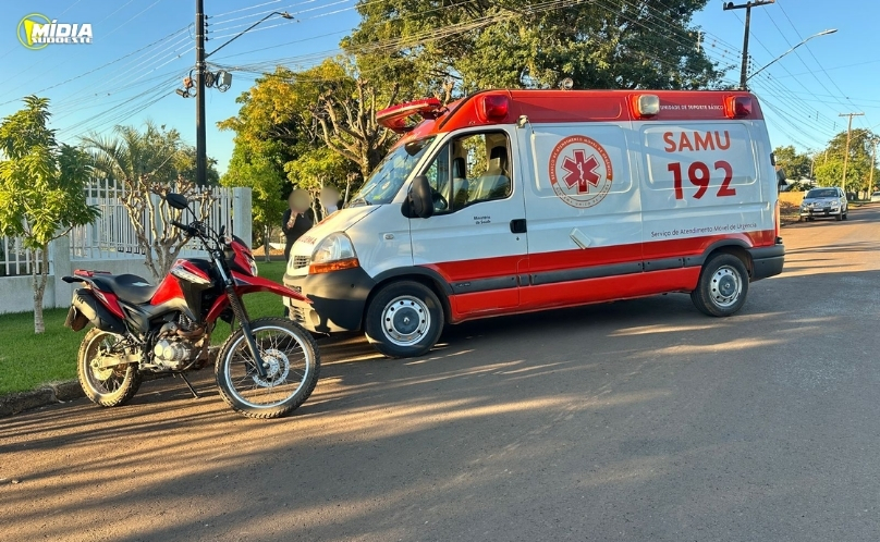 SAS: SAMU atende colisão entre carro e moto