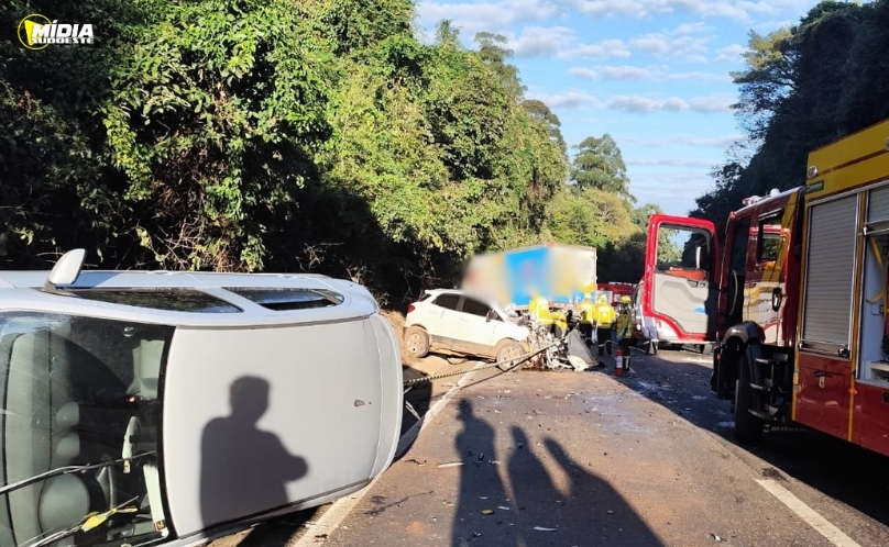 Grave acidente na BR-282 deixa um morto