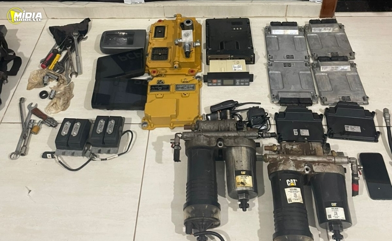 PCPR recupera parte de equipamentos furtados de máquinas pesadas