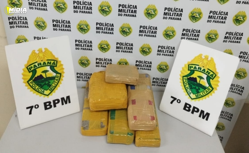 PMPR apreende drogas escondidas em carro levado para oficina mecânica