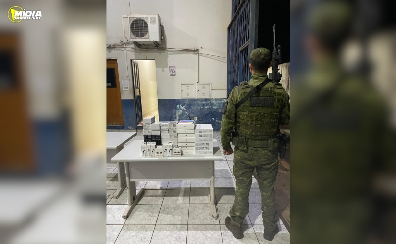 BPFRON apreende eletrônicos de origem estrangeira em Cascavel