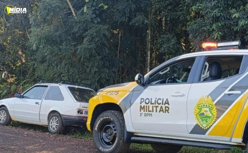 PMPR recupera automóvel furtado durante patrulhamento na zona rural