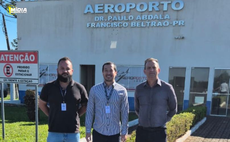 Aeroporto de Francisco Beltrão é avaliado para atualização do Plano Aeroviário Estadual