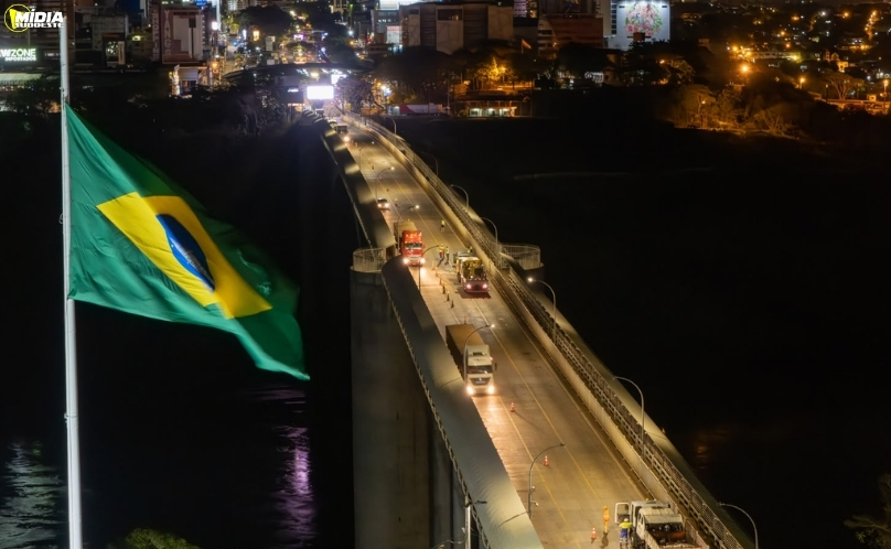 Ponte da Amizade terá interdições noturnas para obras de manutenção