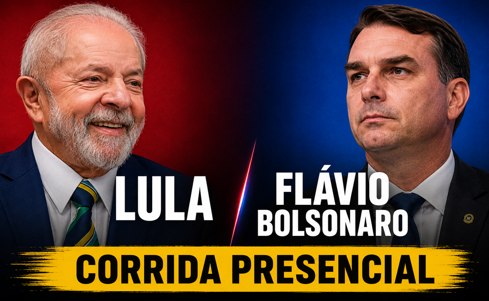 Lula lidera corrida presidencial; Flávio Bolsonaro aparece em segundo lugar