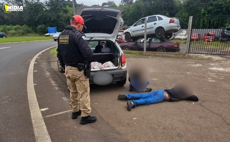 Polícia Rodoviária apreende mais de 60 kg de maconha na PR-180