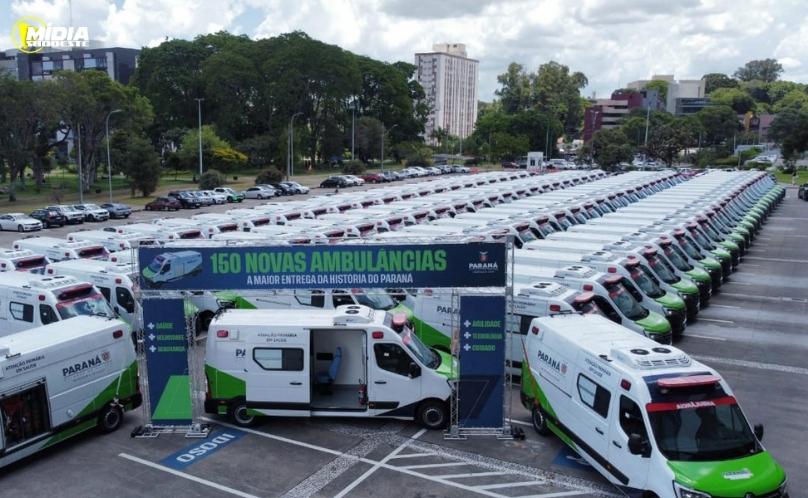 Paraná avança na saúde com 150 novas ambulâncias equipadas como UTI