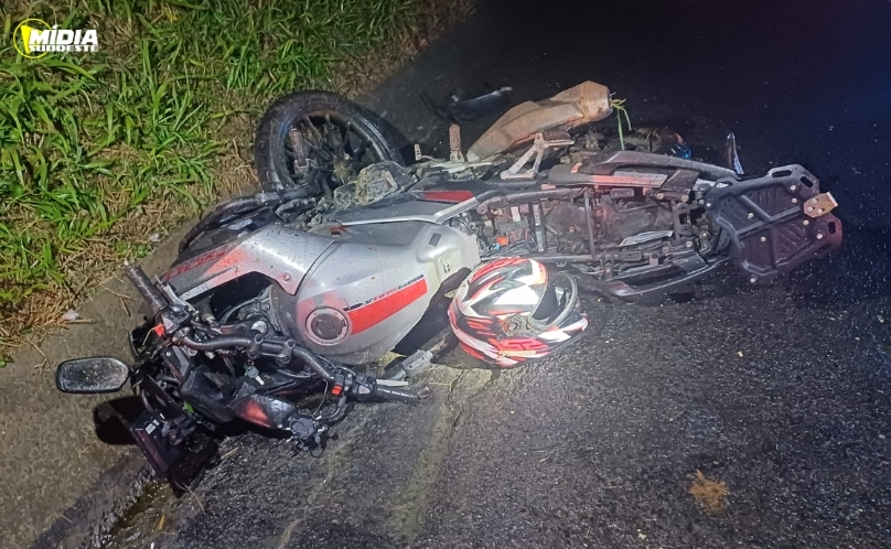 Motociclista fica gravemente ferido em colisão na BR-373