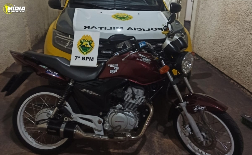 Fiscalização resulta na apreensão de motocicleta irregular
