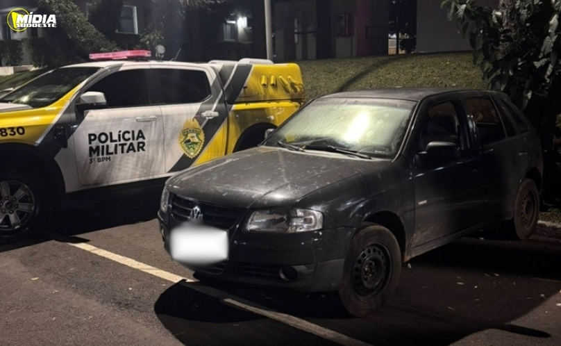 PMPR recupera veículo furtado e prende motorista embriagado