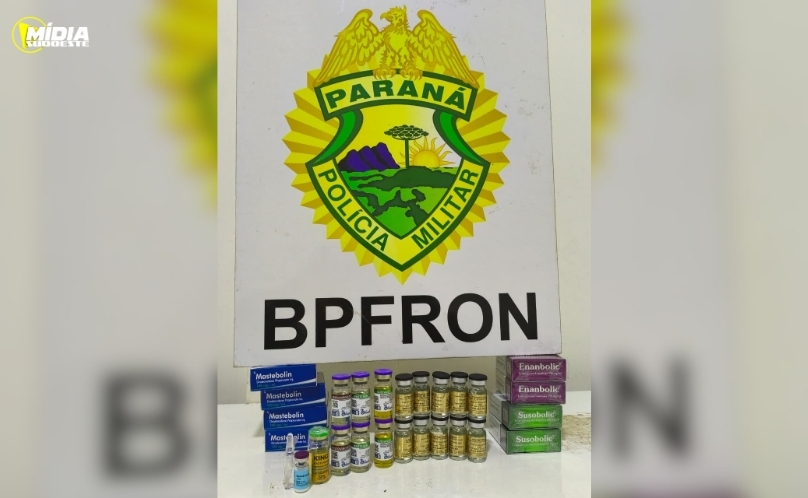 BPFRON intercepta carga de anabolizantes em ônibus interestadual