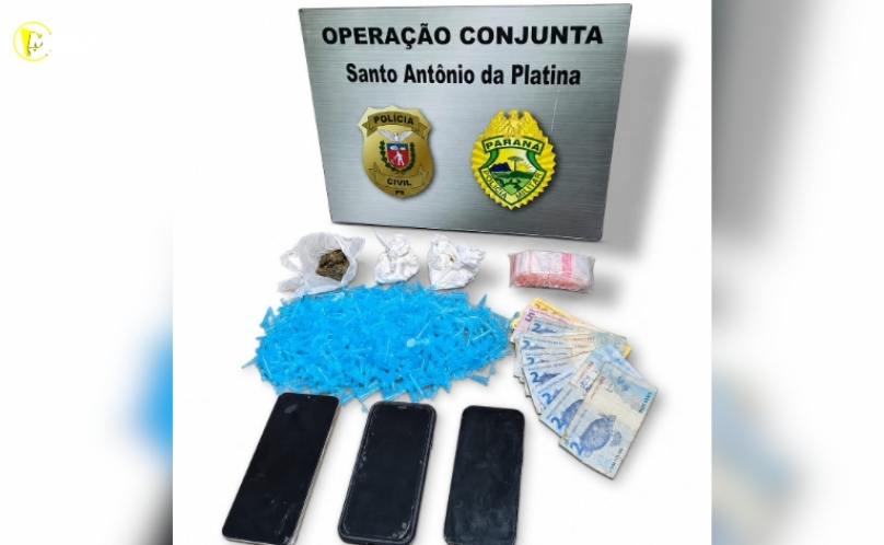 Casal é preso com drogas durante operação policial