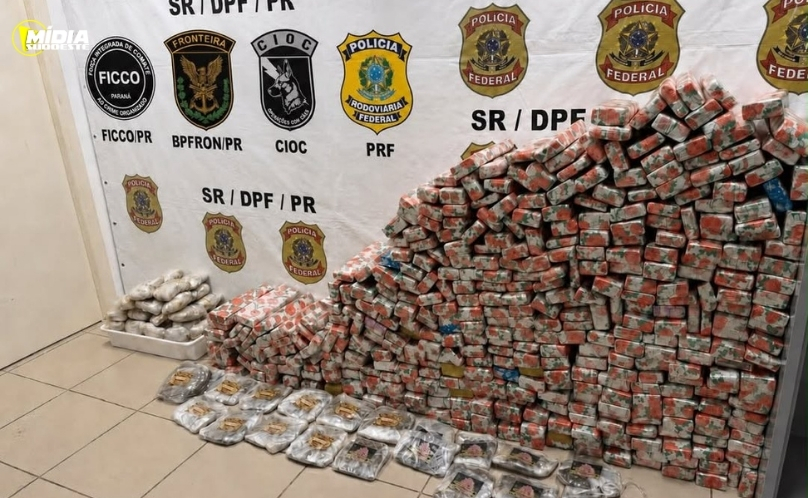 Ação integrada apreende 319 quilos de maconha e prende motorista após perseguição