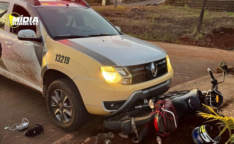 Fuga termina com motocicleta apreendida
