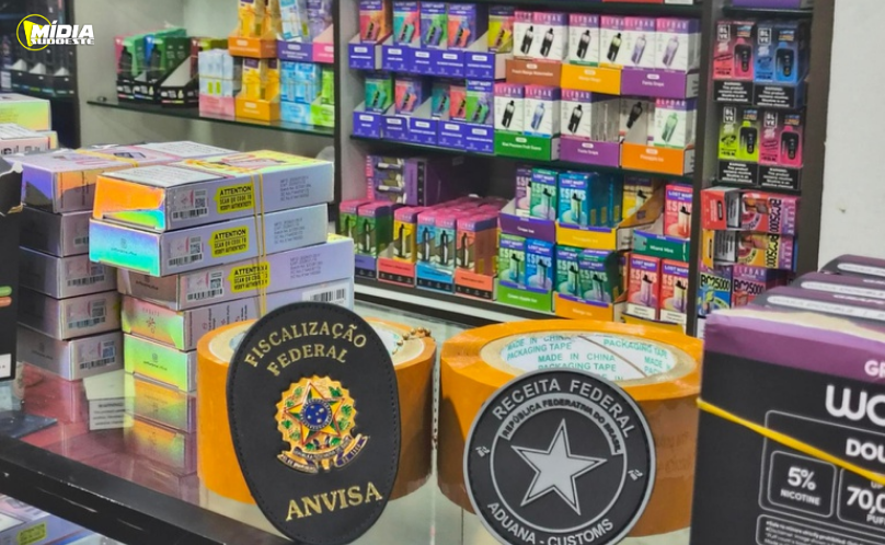 Anvisa e Receita Federal apreendem 25 mil cigarros eletrônico