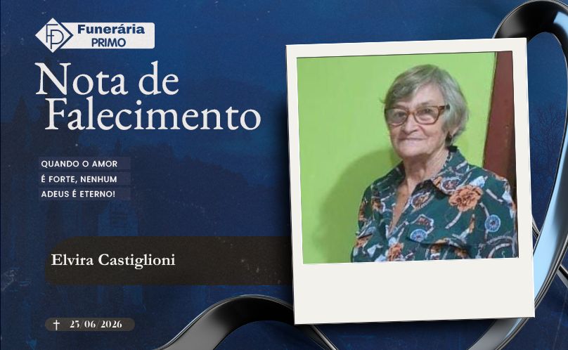 Nota de Falecimento: Elvira Castiglioni