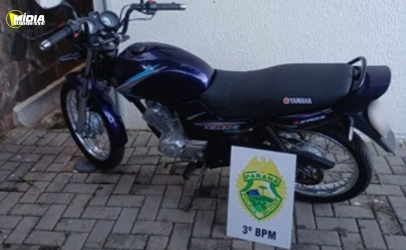 Motocicleta furtada é recuperada pela Polícia Militar em Pato Branco