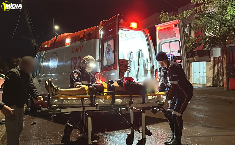 SAS: Motociclista de 25 anos é socorrido com suspeita de traumatismo craniano