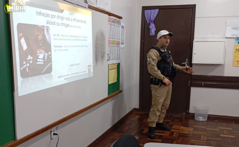 Projeto Jovem no Trânsito orienta estudantes sobre segurança viária
