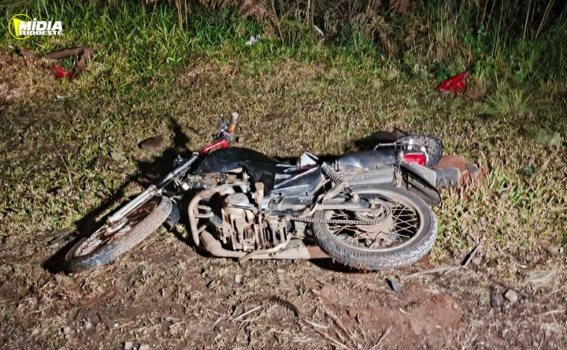 Motociclista fica gravemente ferido após queda na BR-282 em Ponte Serrada