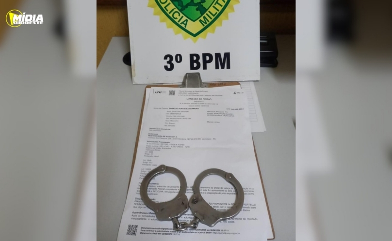 Polícia Militar localiza e prende homem procurado pela Justiça em São João