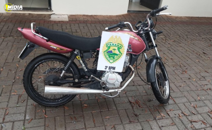 Condutor sem CNH é flagrado com motocicleta irregular