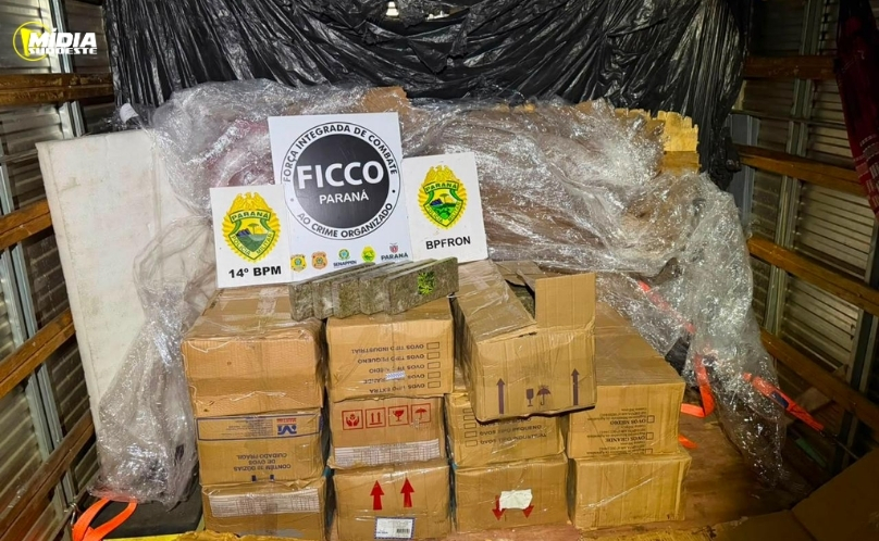 Carga de maconha avaliada em R$ 1,5 milhão é apreendida na BR-277
