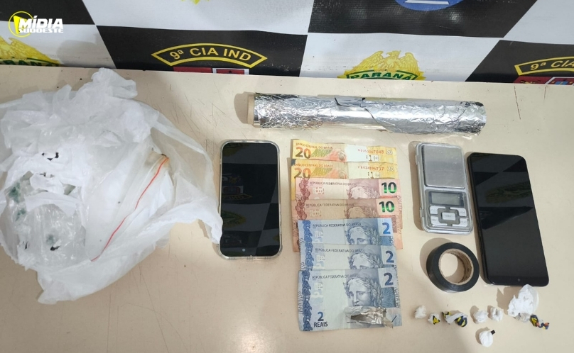 Homem é preso por tráfico de drogas durante operação da ROTAM em Ângulo